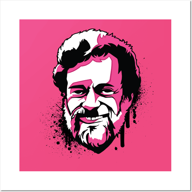 Terrence Kemp pink portrait Wall Art by Christyn Evans